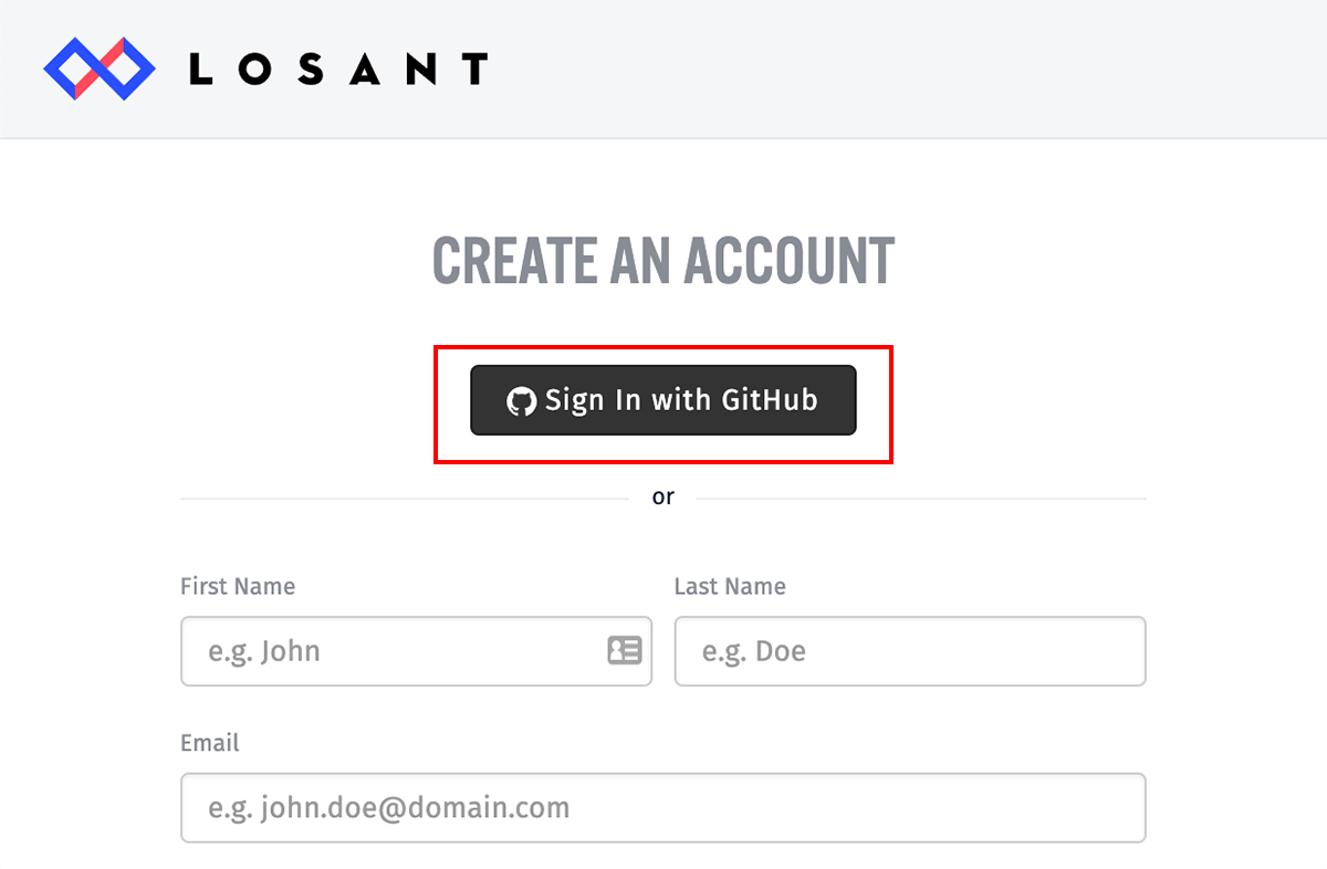 Authorize GitHub During Account Creation