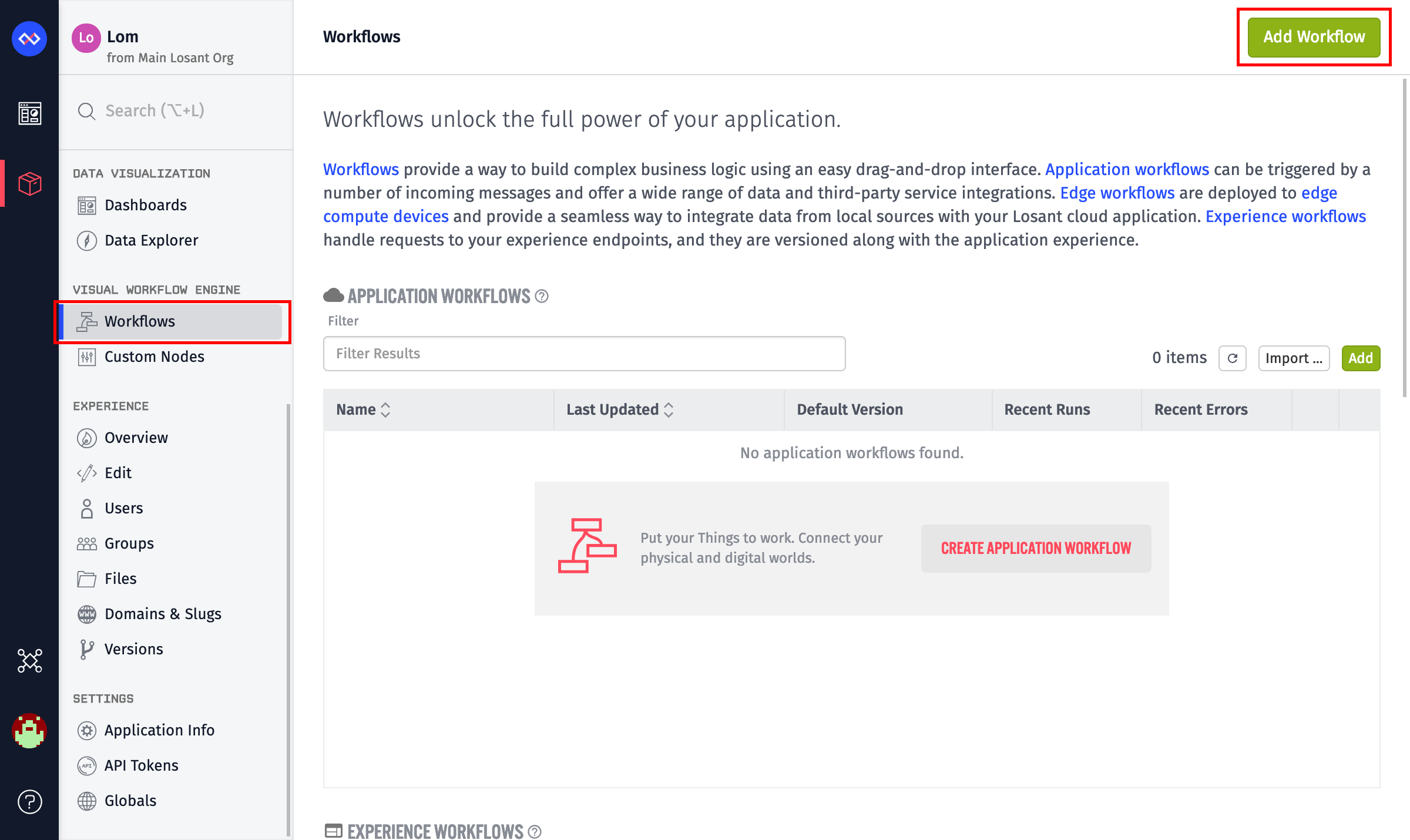 Create Workflow