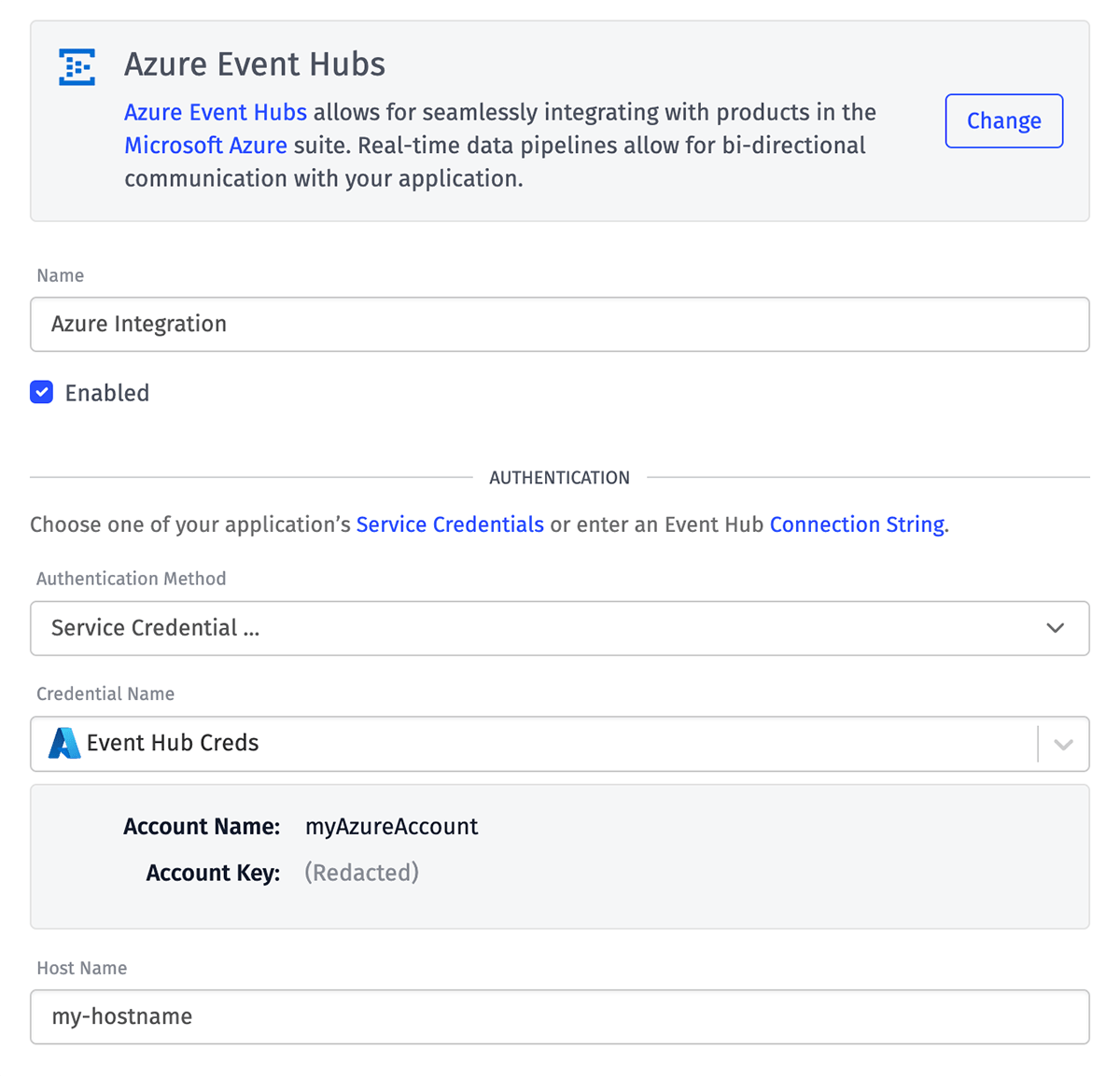 Credential in Integration