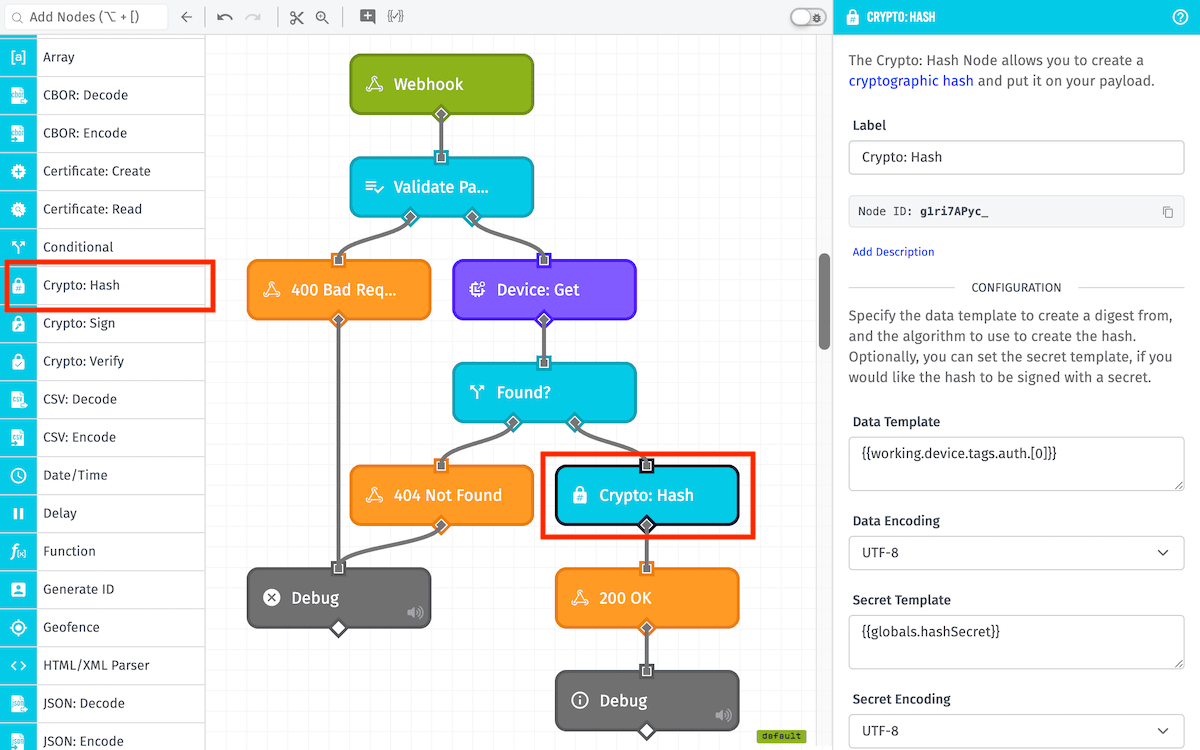 Crypto: Hash Node Crypto: Hash Node