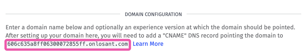 Losant Default Experience Domain
