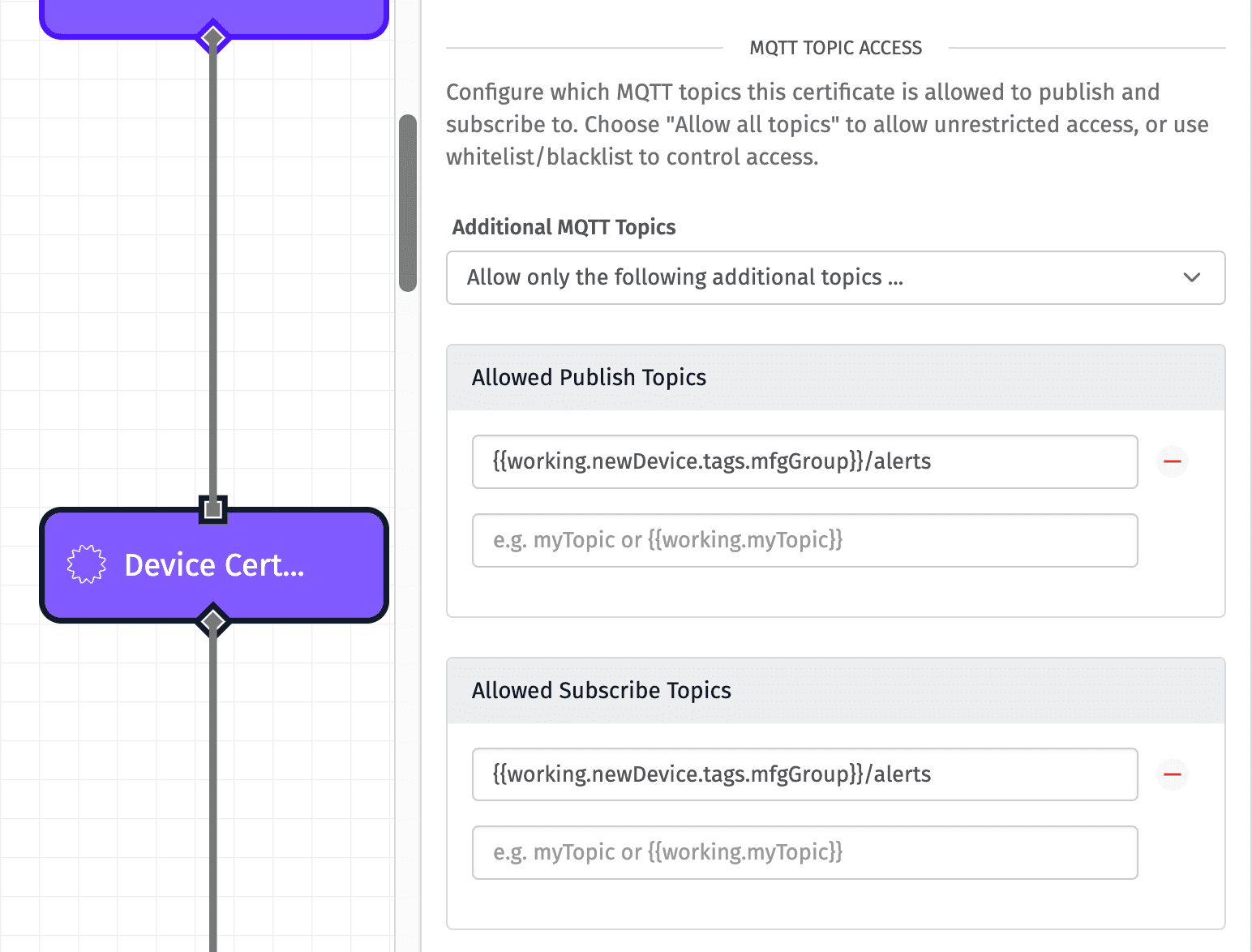 Device Certificate: Register Node Additional Topics