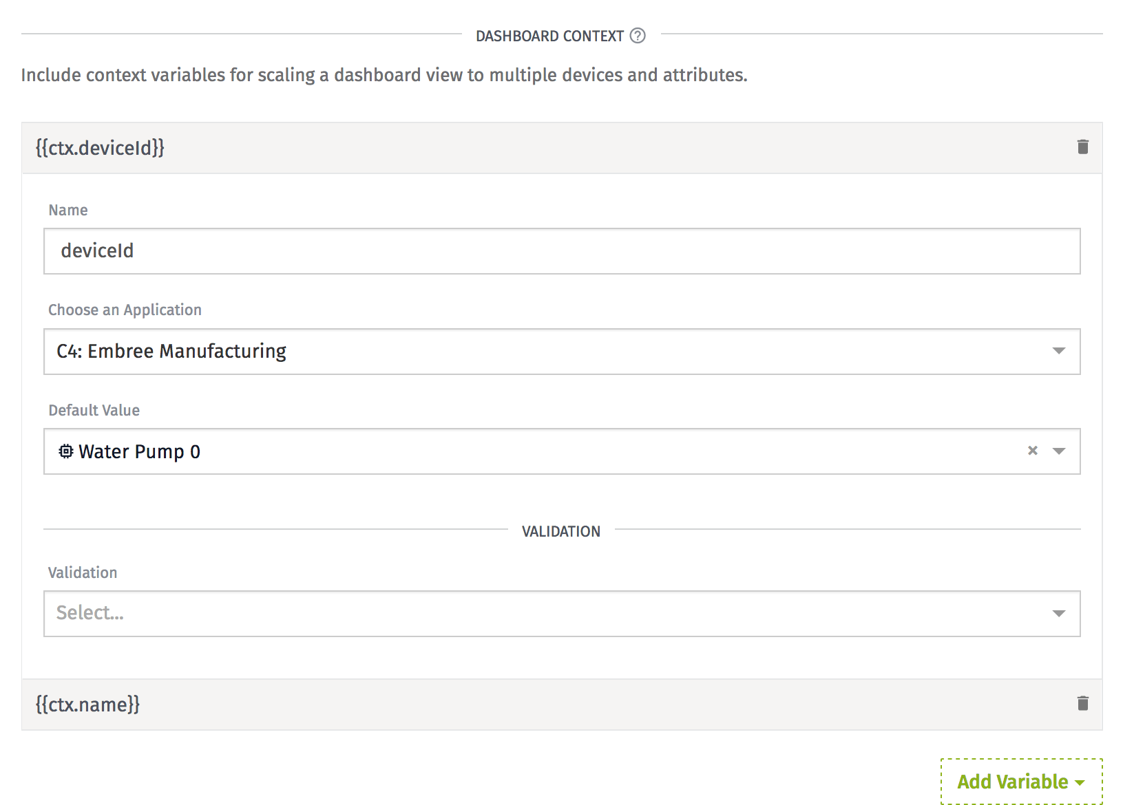 Device ID Context Variable