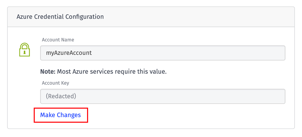 Edit Credential Auth