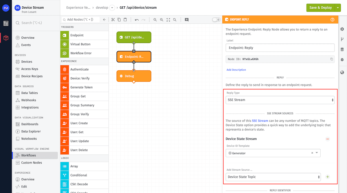SSE Example Workflow