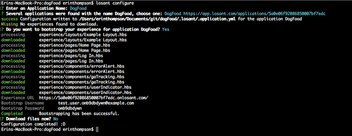 Bootstrap On Configure