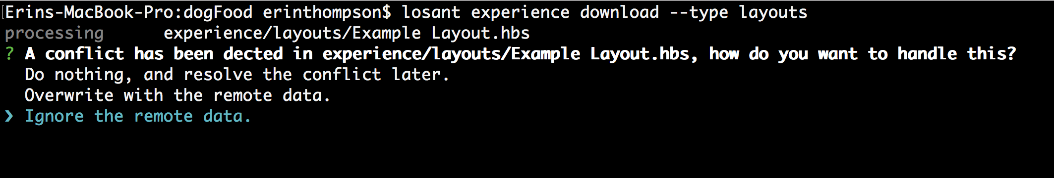 Download Resolve Conflicts