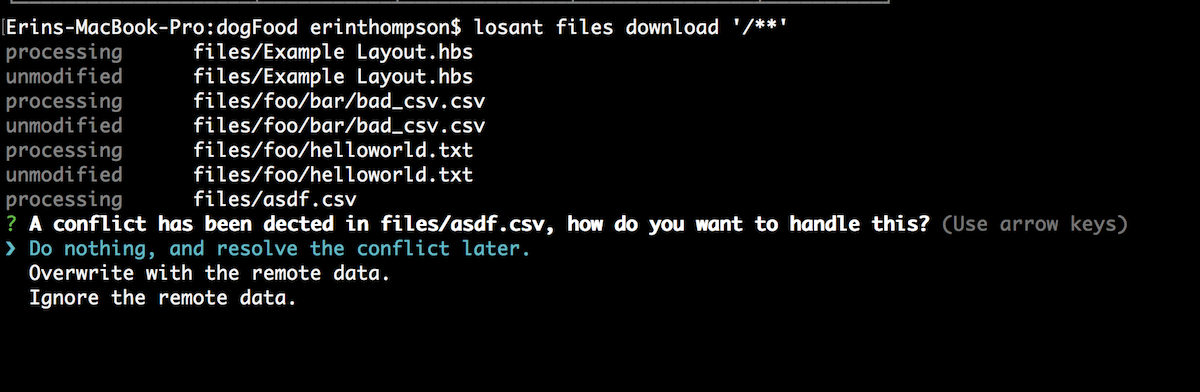 Download Resolve Conflicts