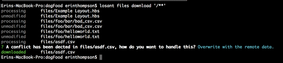 Download Resolved Conflicts