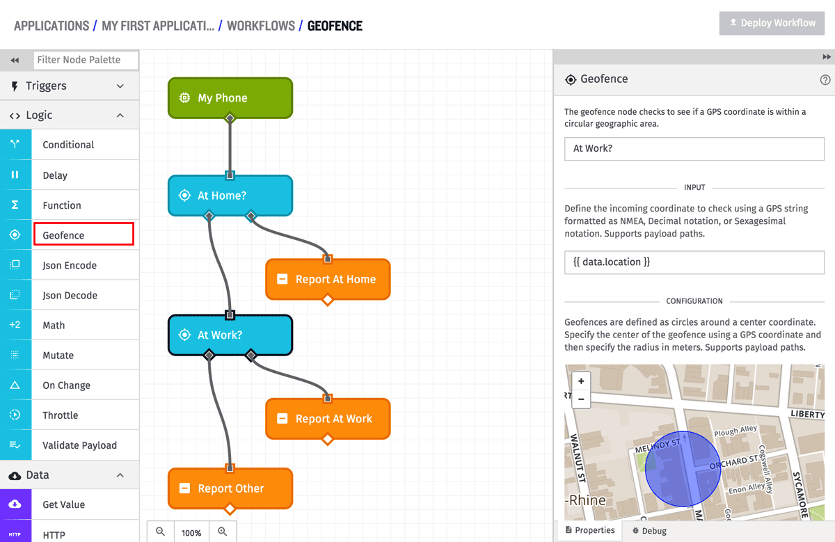 Geofence Node