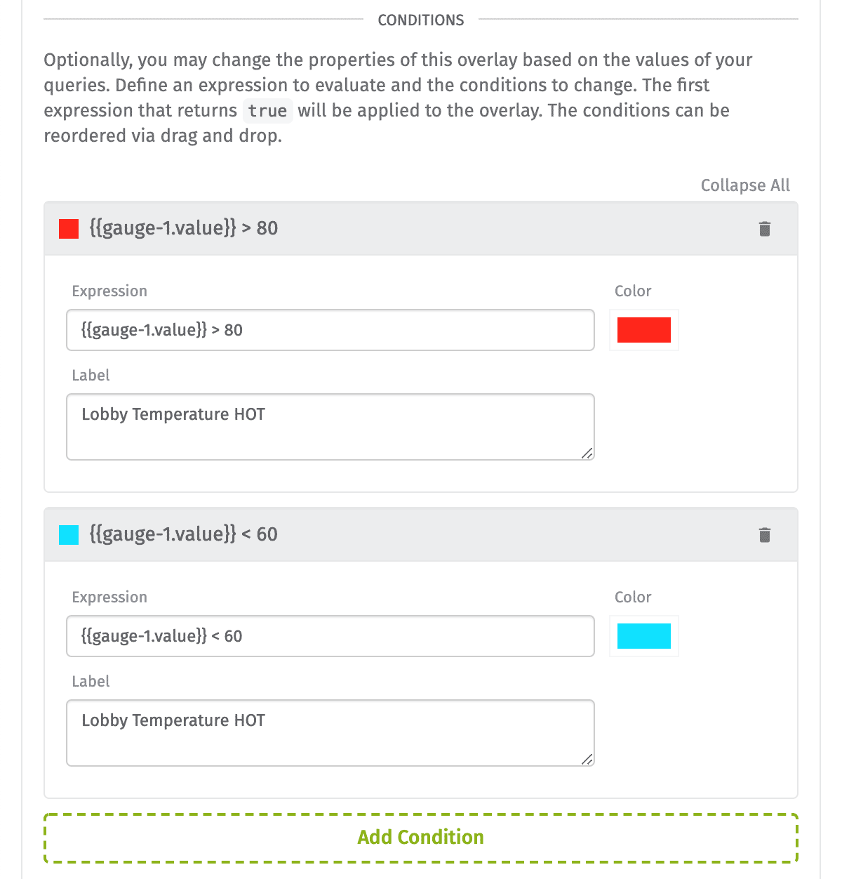 Image Overlay Conditions