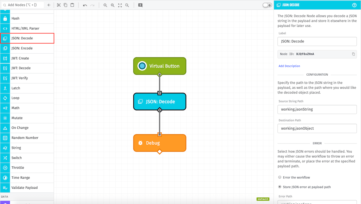 JSON Decode Node