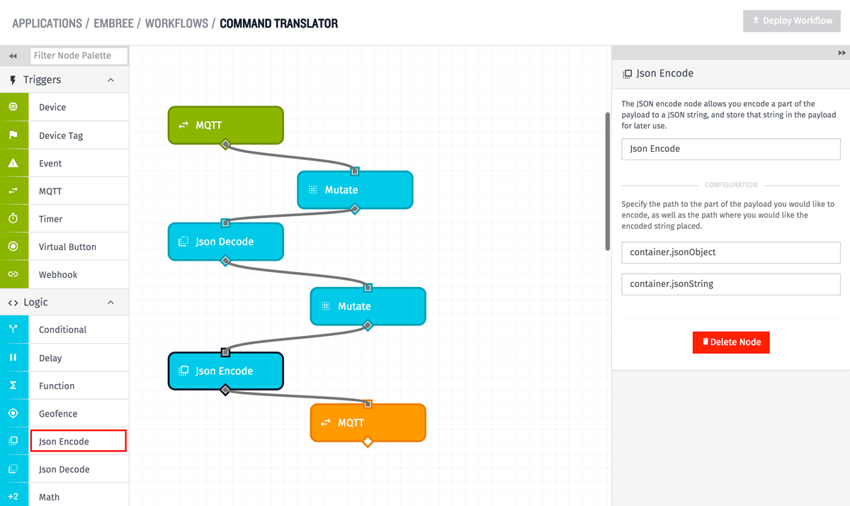 JSON Encode Node