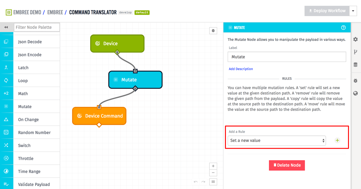 Mutate Node Add A Rule