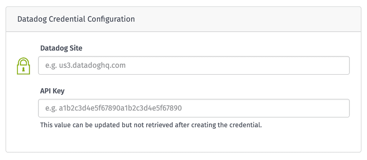 New Datadog Credential