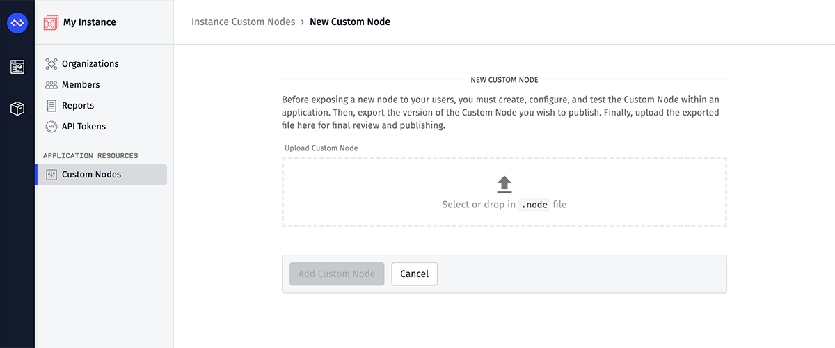 New Instance Custom Node Pre-Import