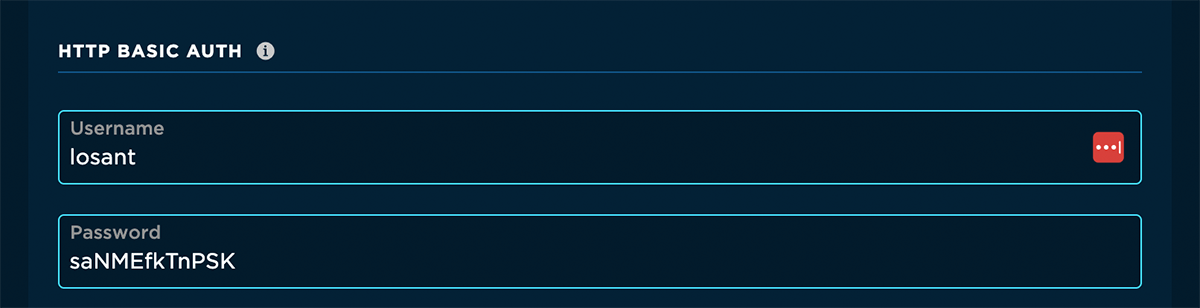Particle Webhook Basic Auth