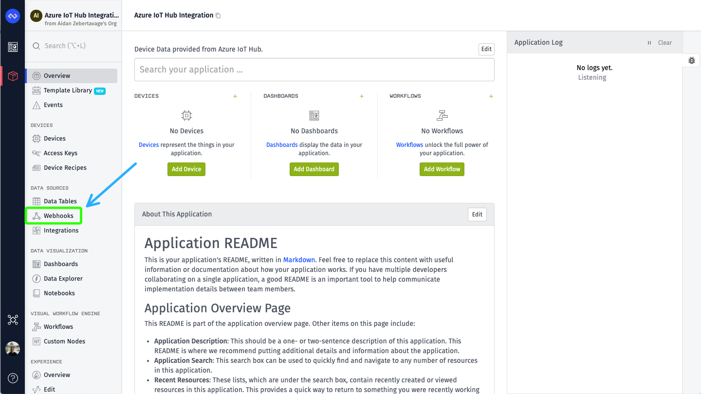 Create Webhook
