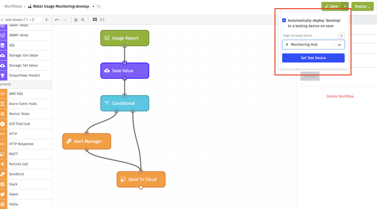 Deploying Develop To An Edge Device Detail