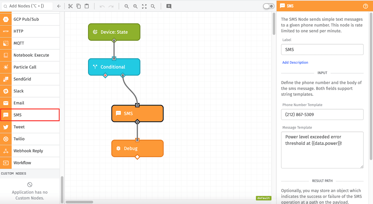 SMS Node