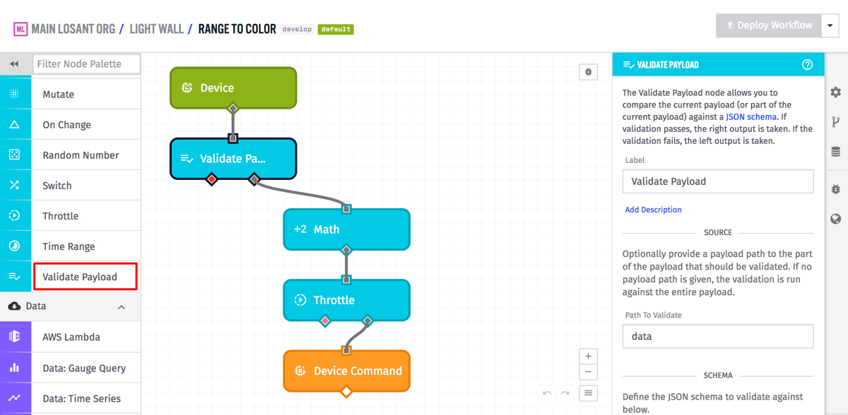 Validate Payload Node