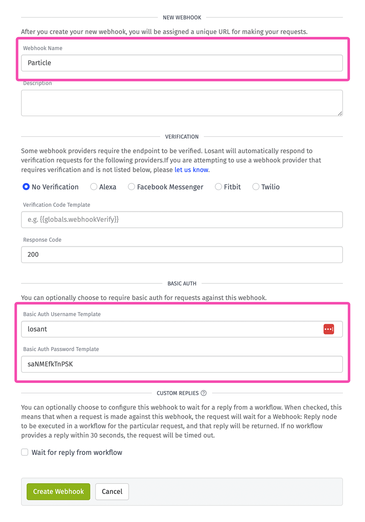 Webhook Details