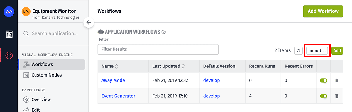 Import Workflow