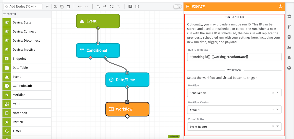 Workflow Trigger Node Example
