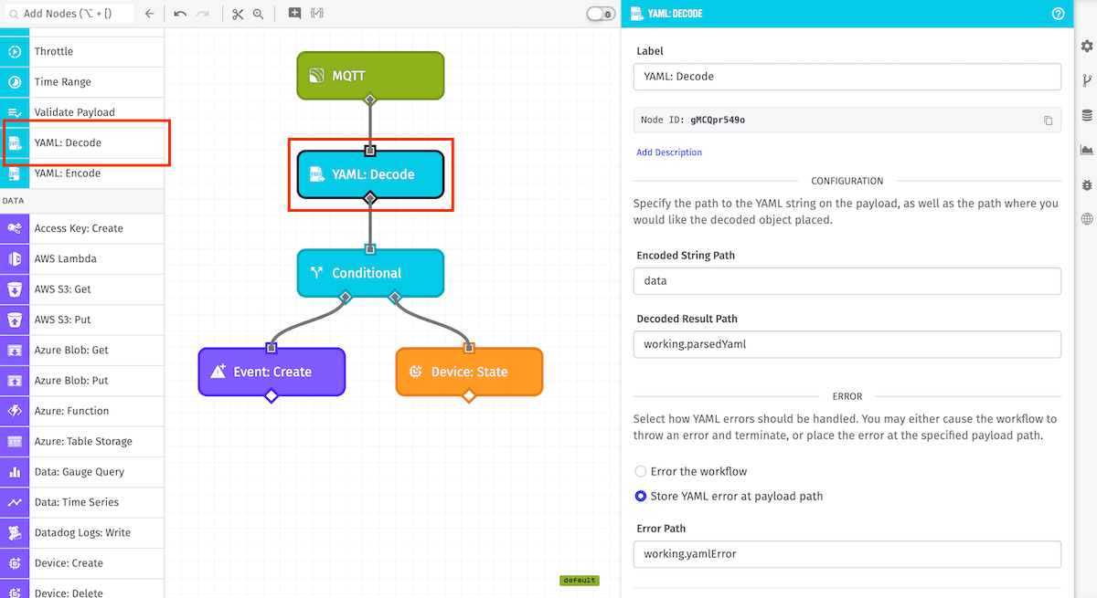 YAML: Decode Node YAML: Decode Node