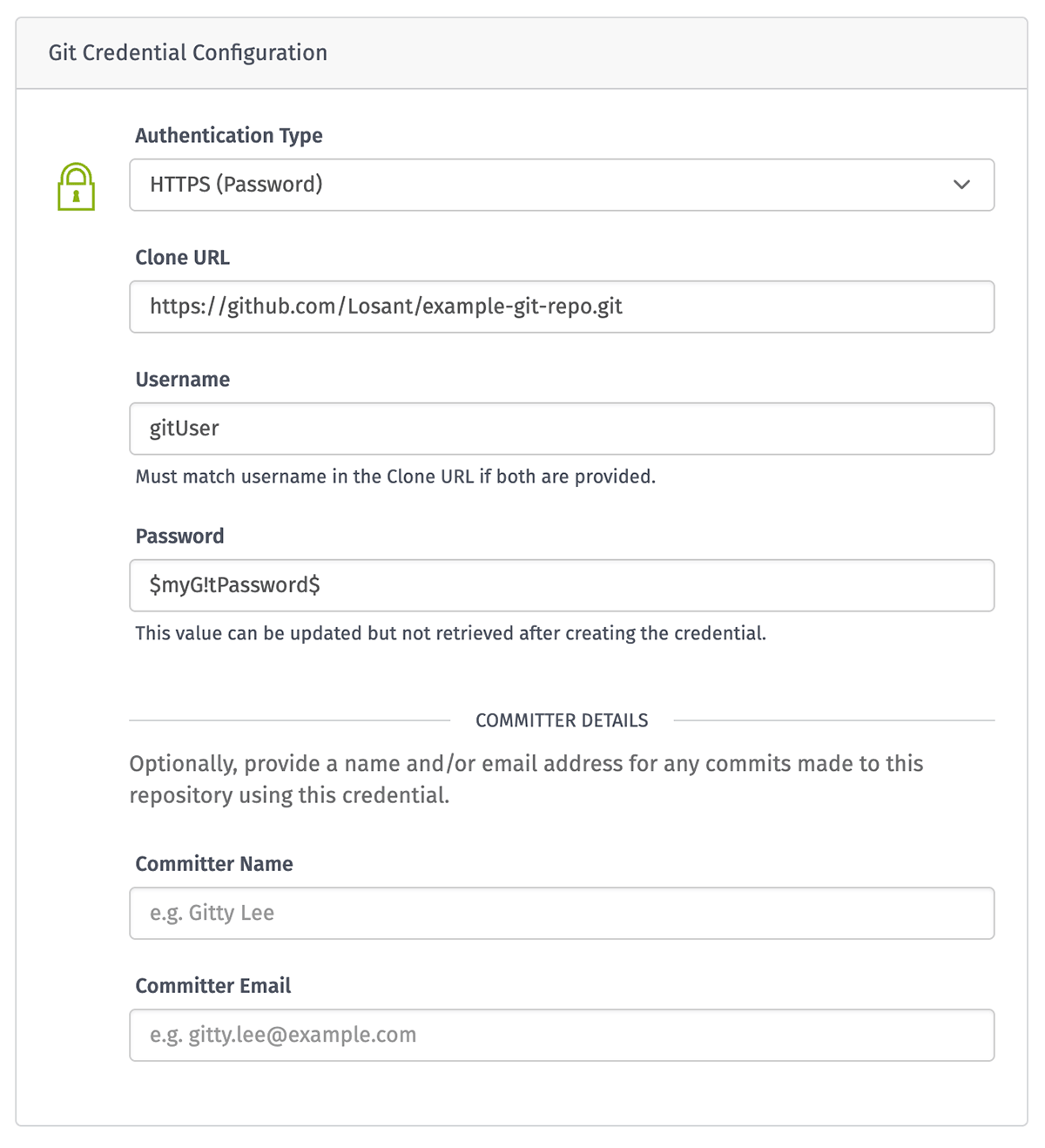 New Git Credential