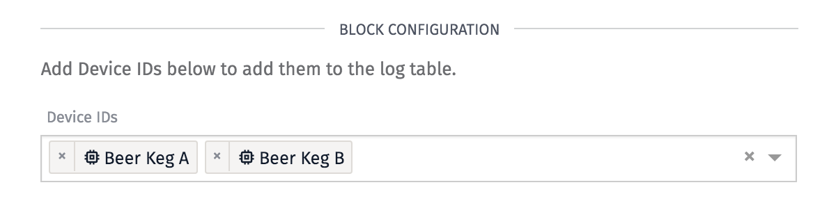 Device Connection Log Config