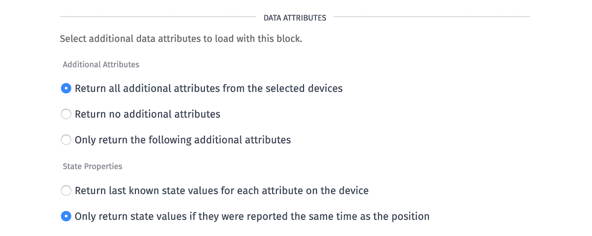 GPS History Additional Attributes (Return All)
