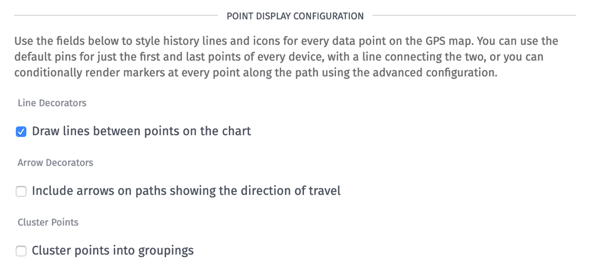 Point Display Configuration