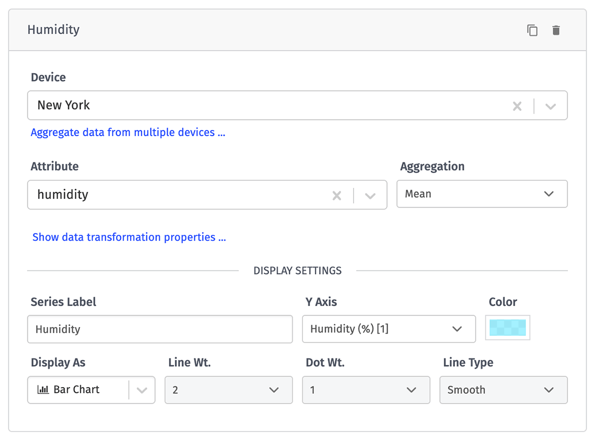 Time Series Graph Segment Config