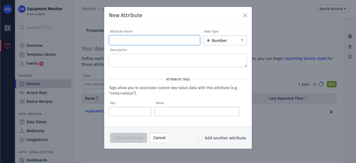 Add Attribute Modal