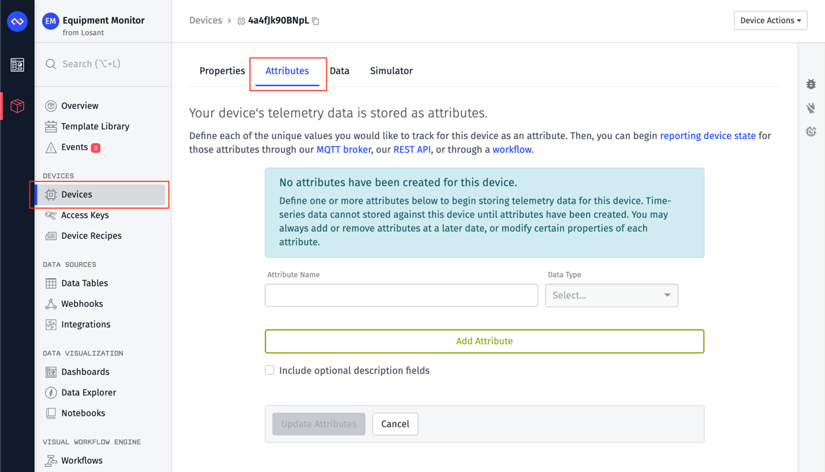 Device Attributes