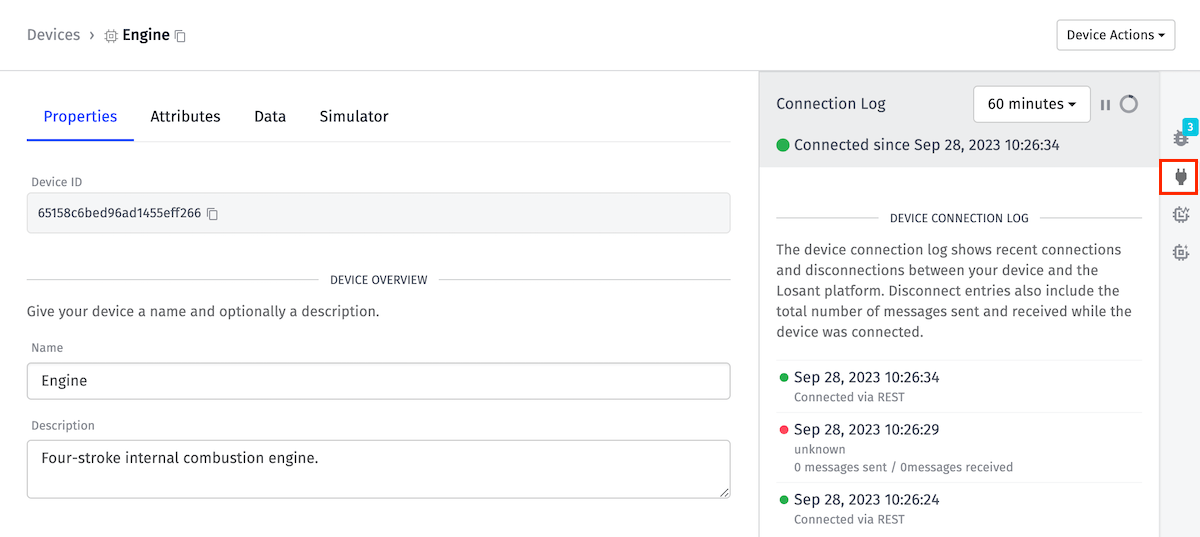 Connection Log