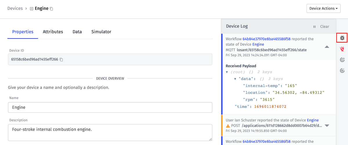 Device Log