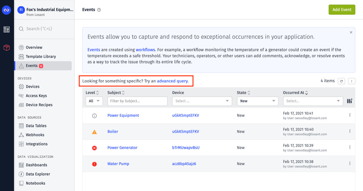 Advanced Query Link