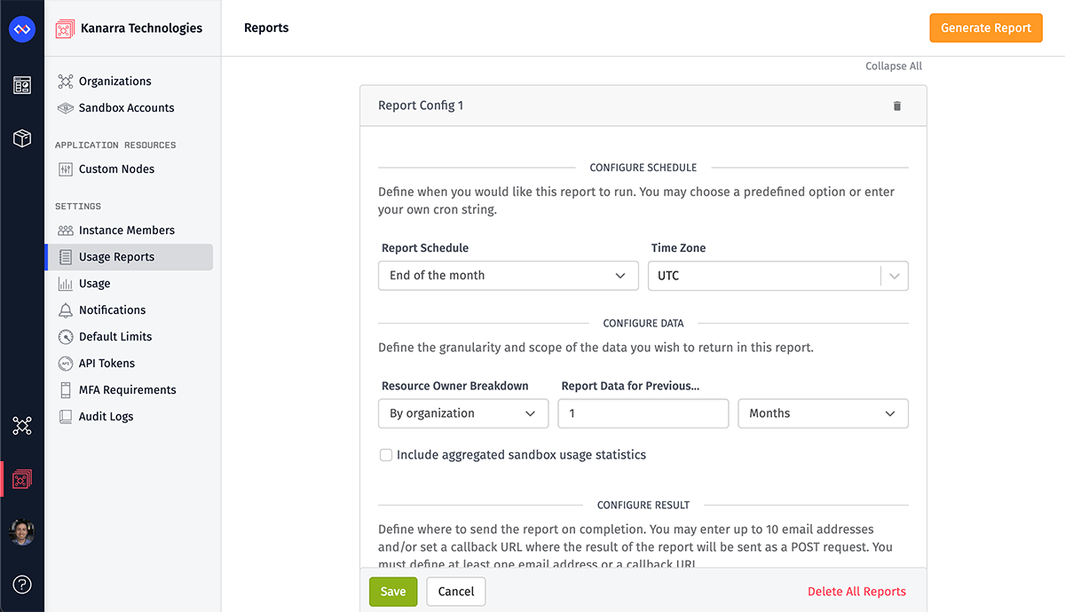 Instance Manager Reports