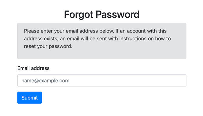 Forgot Password