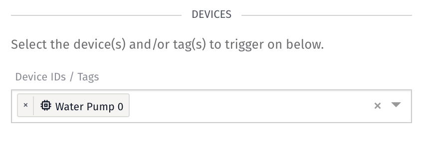 Device State Trigger Settings