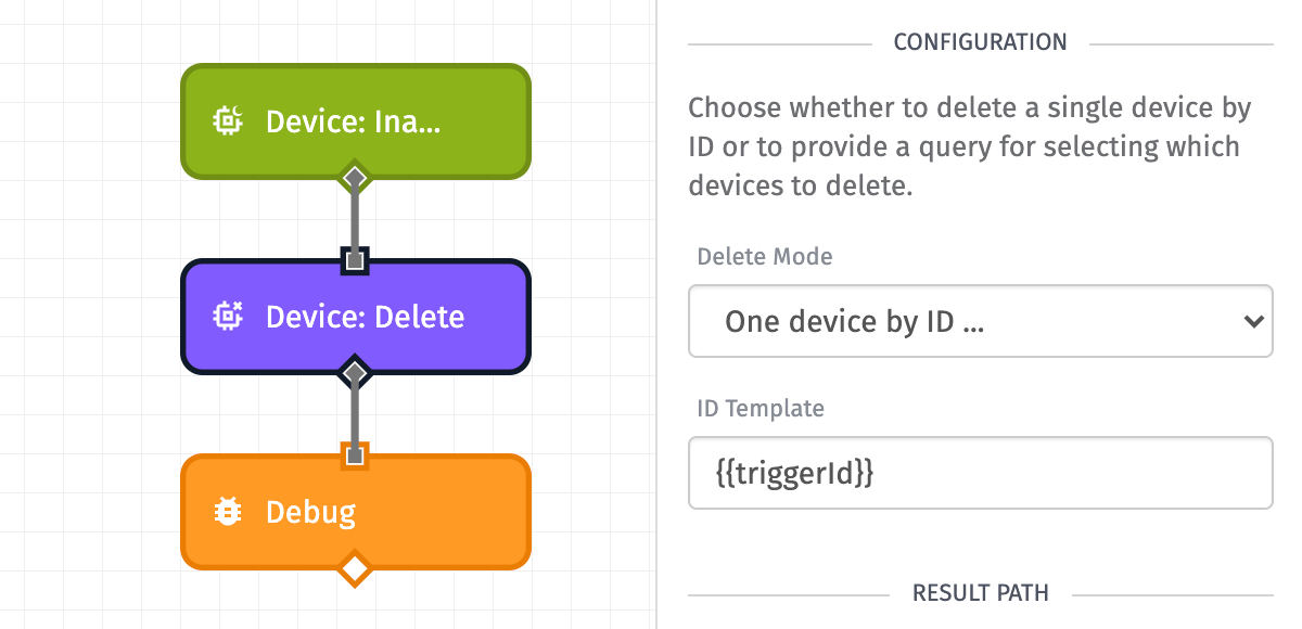 Device: Delete Example - Inactive