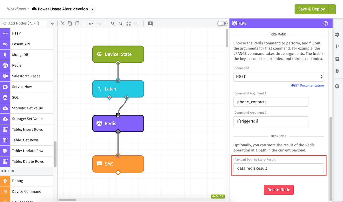 Redis Node Result