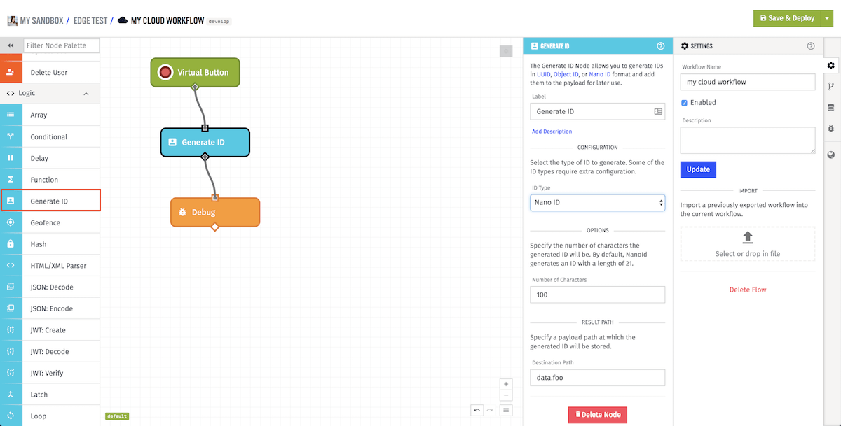 Generate ID Node