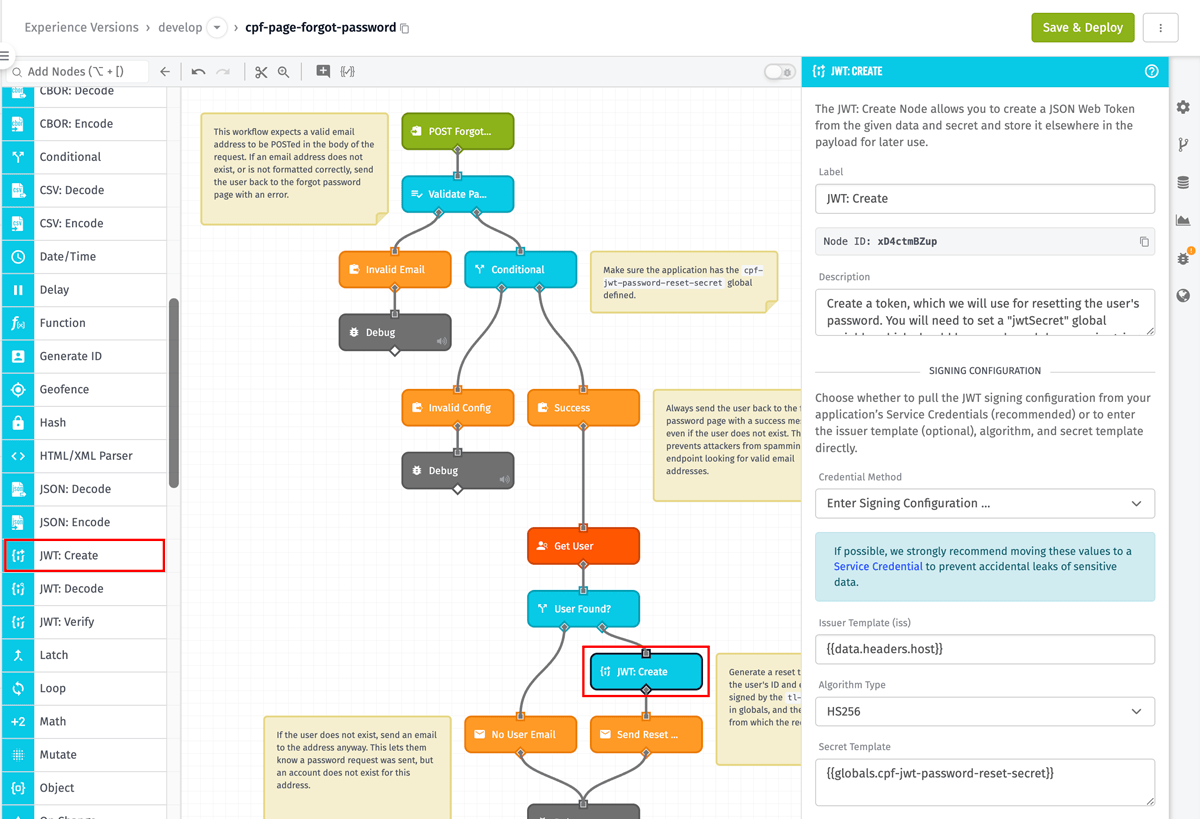 JWT: Create Node