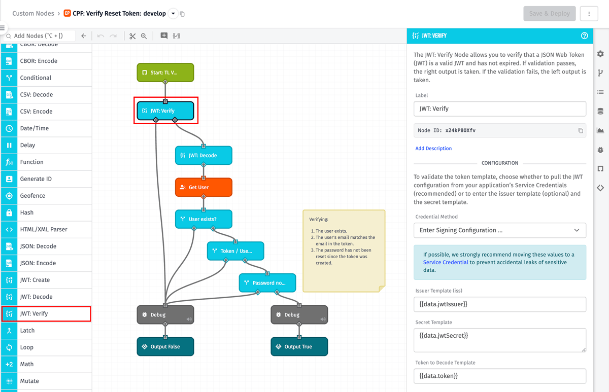 JWT Verify Node