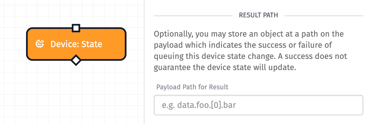 Device: State Node Result Path
