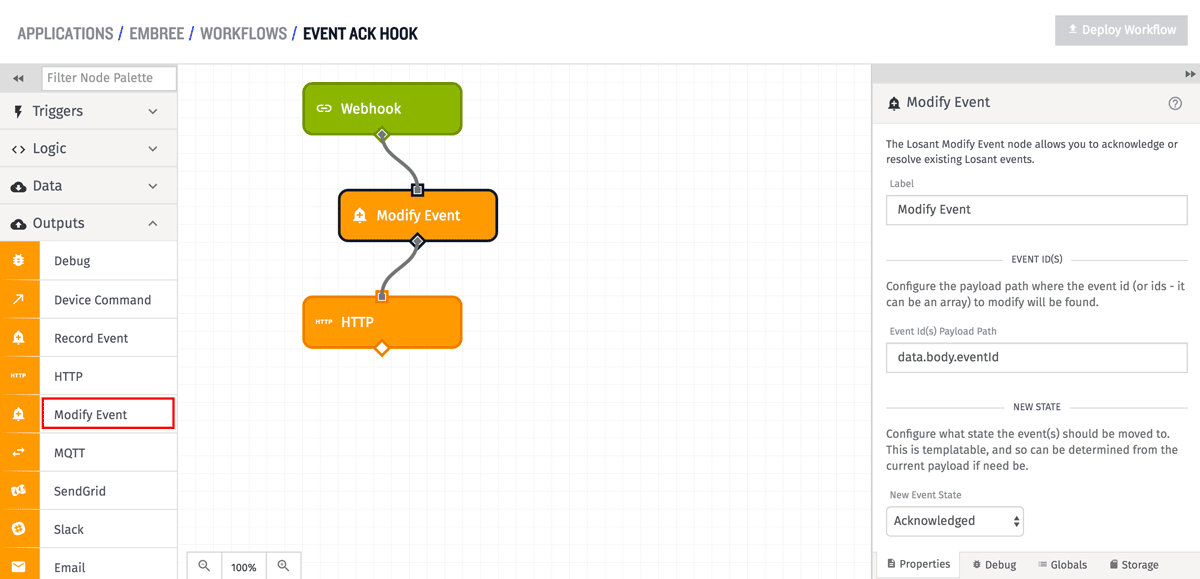 Modify Event Node