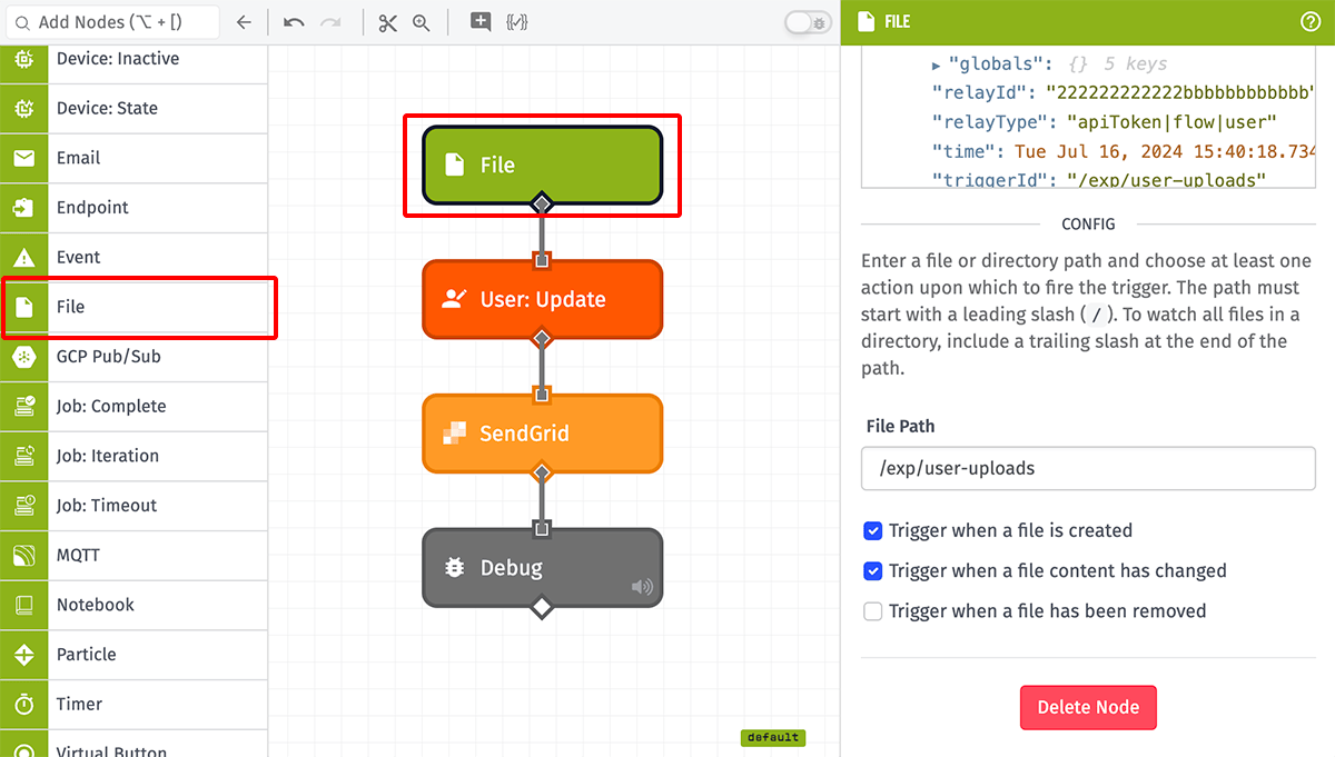 Application Files Trigger